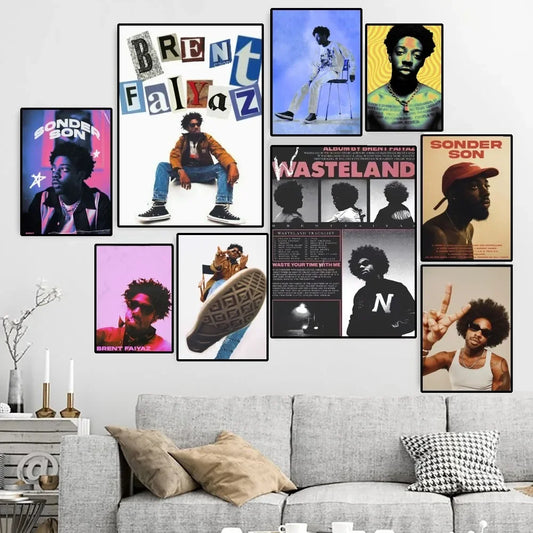 Brent Faiyaz HD Canvas Poster | Personalized Custom Wall Art Print for Home Decor