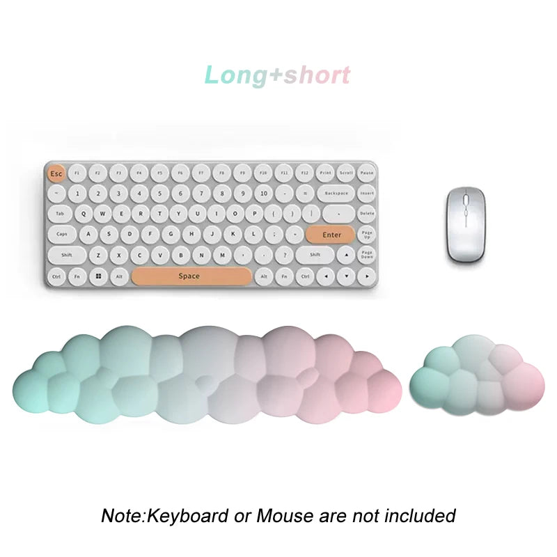 Cloud Wrist Rest Cushion for Mouse Ergonomic Soft Memory Foam Wrist Pain Relief Mouse Wrist Support Pad with Anti-Skid Base for